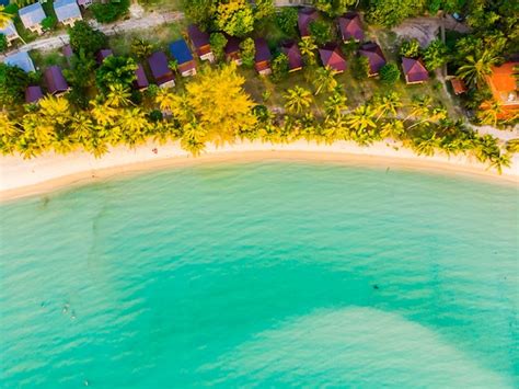 Premium Photo Beautiful Aerial View Of Beach And Sea With Coconut