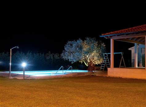 Swimming Pool At Night Stock Image Image Of Clear Resort 47240147