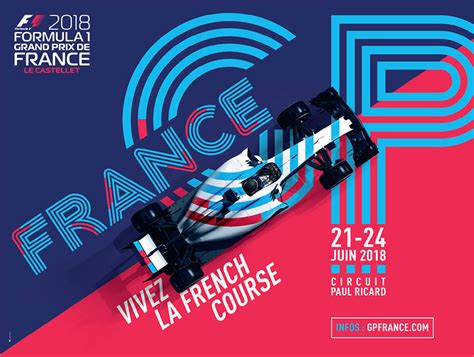 Nel 2018, il gp di francia è rientrato nel calendario di formula 1, dopo la sua ultima apparizione del 2008. affiche-gp-france-f1-2018-paul-ricard | Les Voitures