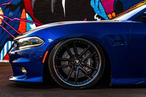 Dodge Charger 392 Scat Pack Blue Avant Garde F431 Wheel Front