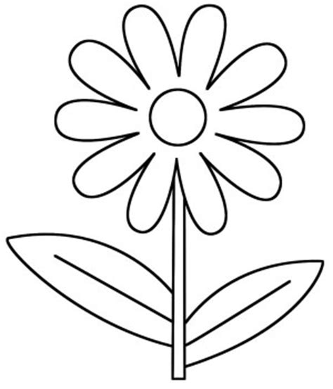 Polish your personal project or design with these flower outline transparent. Daisy Flower Outline - ClipArt Best