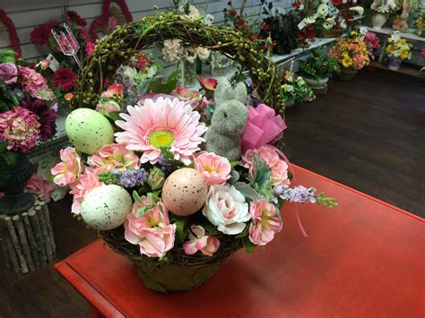 Easter Basket By Andi At Silk Florals 2017 Easter Floral Arrangement