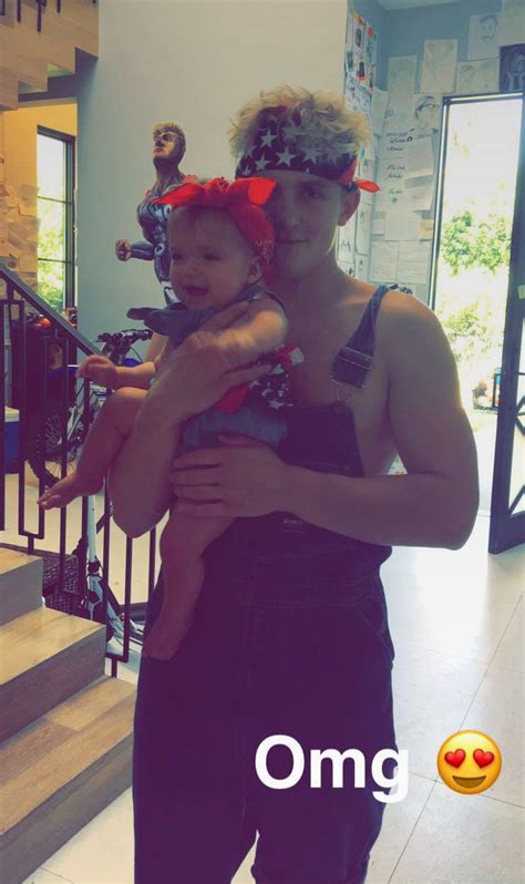 Jake Paul With An Adorable Little Baby Jake And Erika Logan Jake Paul
