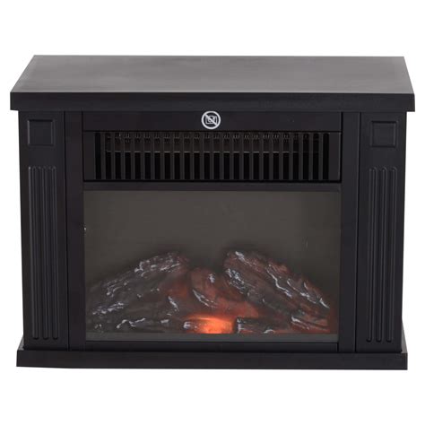 Homcom 6001200w 2 Heating Level Freestanding Electric Fireplace