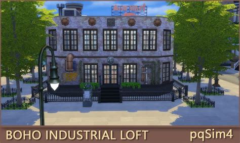 No Cc Boho Industrial Loft Sims 4 Speed Build And Download Casa