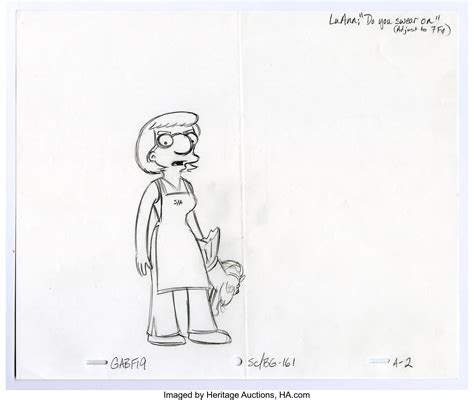 The Simpsons Milhouse And Luann Van Houten And Background Lot