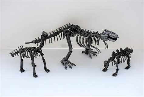 Dinosaur Sell 3 Items Scrap Metal Sculpture Model Recycled Etsy