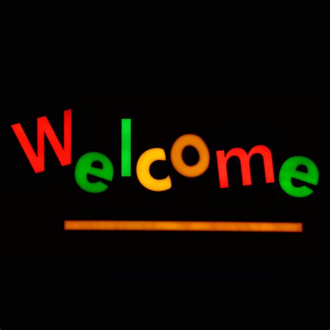 Animated  Neon Welcome Youre Welcome Quotes Welcome 