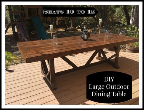 Diy Large Outdoor Dining Table Shanty 2 Chic