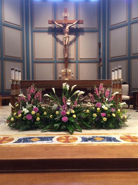 Holy Trinity Celebration | Church decor, Table decorations, Decor