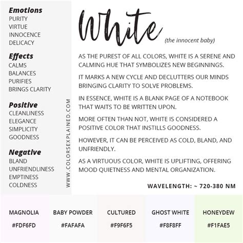 Meaning Of The Color White Symbolism Common Uses And More