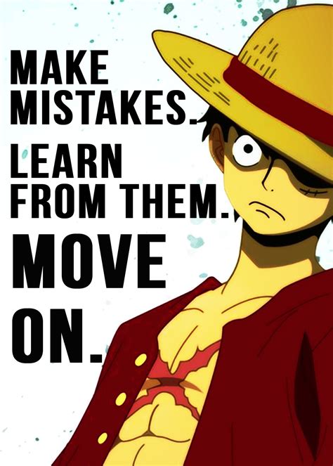 Anime Luffy Quote Poster By Creative Visual Displate One Piece