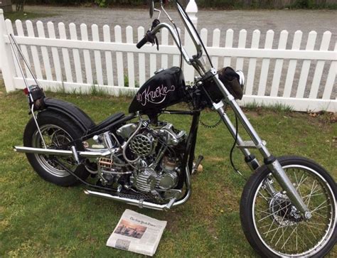 Period Custom 1940 Harley Davidson Knucklehead Chopper Bike Urious