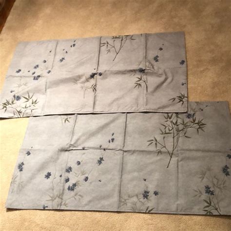 Calvin klein bamboo flowers full/queen duvet cover blue floral 86x89 in cotton. Calvin Klein Bedding | Queen Calvin Klein Bamboo Flowers ...