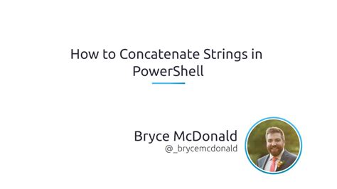 How To Concatenate Strings In Powershell Youtube