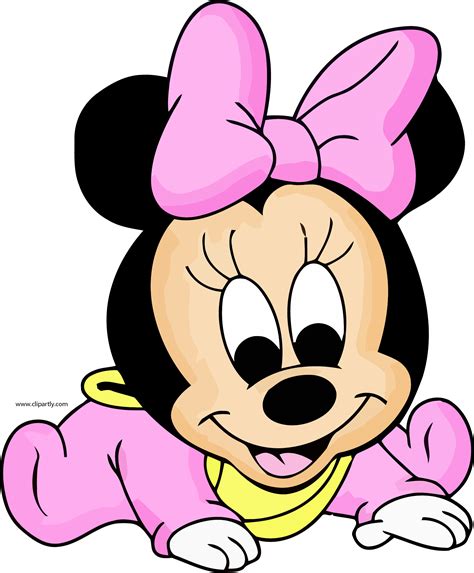 Baby Minnie Cute Clipart Png Cartoon Baby Minnie Mouse Free