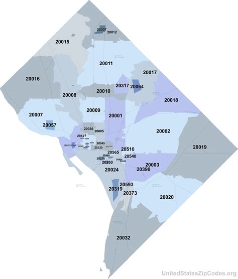 Washington Dc Zip Codes Map Map 2023