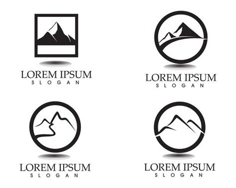 Mountain Nature Landscape Logo And Symbols Icons Template 605225 Vector