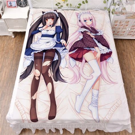 Anime Nekopara Characters Sexy Girl Chocolat Vanilla Coconut Azuki Bed