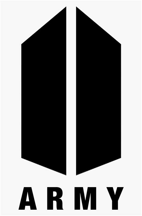The top image is inverse of army logo and at the bottom is bts logo. Bts And Army Logo Phone Wallpapers - Wallpaper Cave