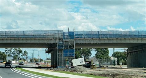 Construction Of New City Highway Overpass Editorial Photo Image Of