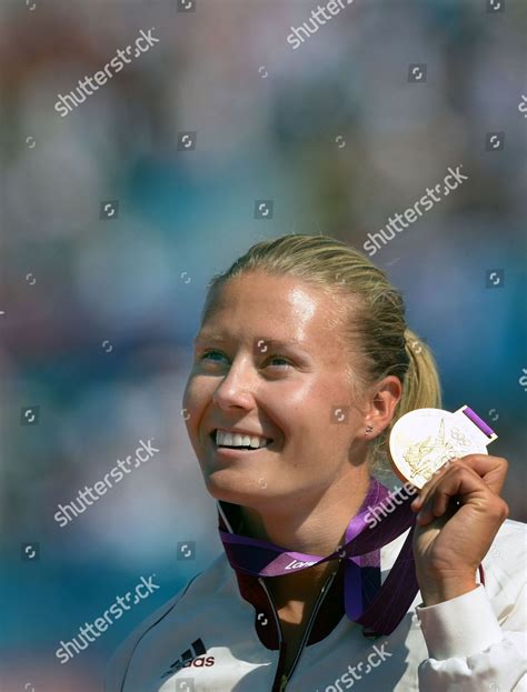 Hungarys Gold Medalist Danuta Kozak Reacts Editorial Stock Photo