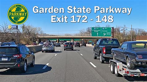 4k Garden State Parkway Southbound I 87i 287 To Bloomfield Exit 172