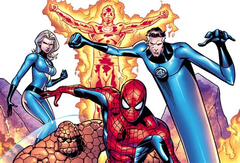 Spiderman And The Fantastic Four Comic Wallpaper