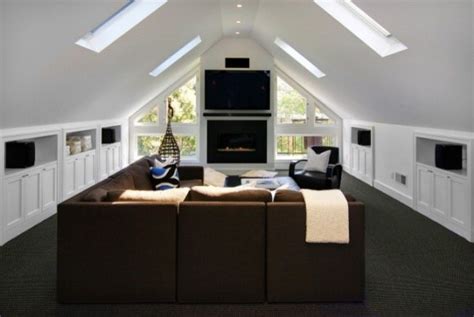 Nifty Ideas For The Attic Living Room