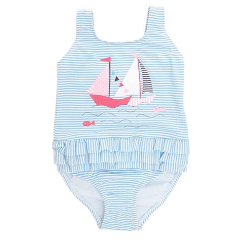 Dunnes Stores Blue Toddler Seersucker Styled Swimsuit