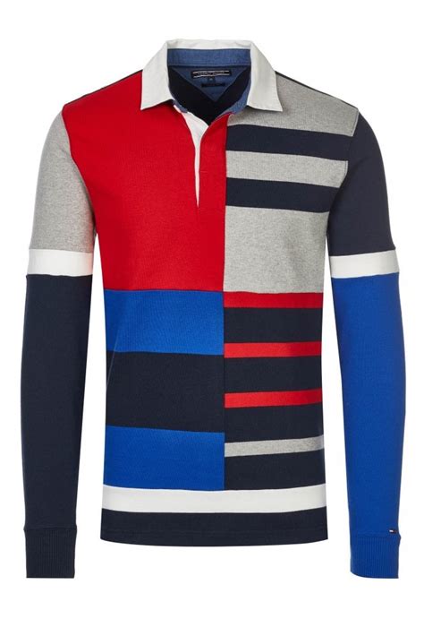 Tommy Hilfiger Colour Block Rugby Shirt Now At Hotspur 1364