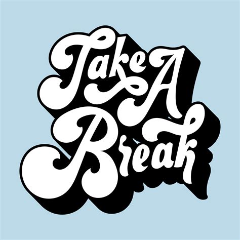 Take a break typography style illustration - Download Free Vectors ...