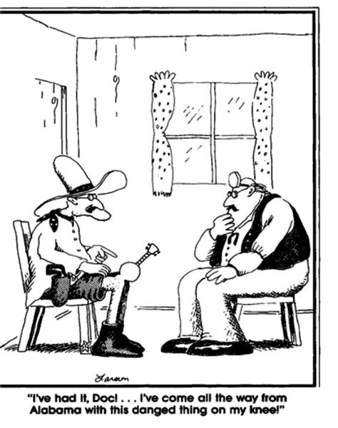banjo on his knee far side comics cartoon jokes gary larson cartoons