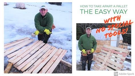 How To Take Apart A Pallet The Easy Way With No Special Tools Youtube