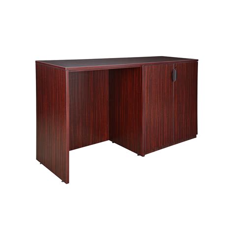 A white file cabinet is ideal for a casual space, while a black filing cabinet works for a formal vibe. Legacy Stand Up Side to Side Storage Cabinet/ Desk- Mahogany