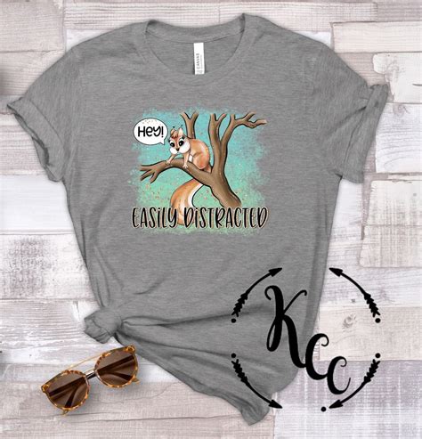 Easily Distracted Squirrel Adhd Life Add Etsy