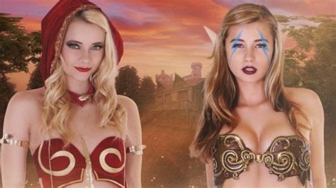 elf and night elf threesome in whorecraft vr xhamster