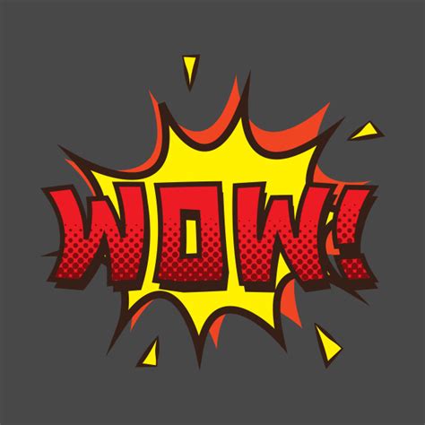 Wow Comic Sign Wow T Shirt Teepublic