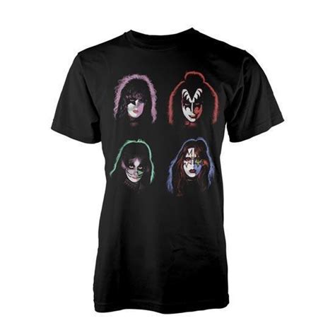 T-Shirt - Kiss - Four Faces — Metalomania