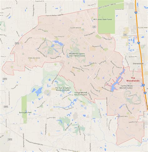 The Woodlands Texas Plan Et Image Satellite