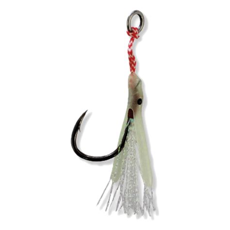 Sure Catch Micro Jig Assist Tinsel Rubber Rig Fishing