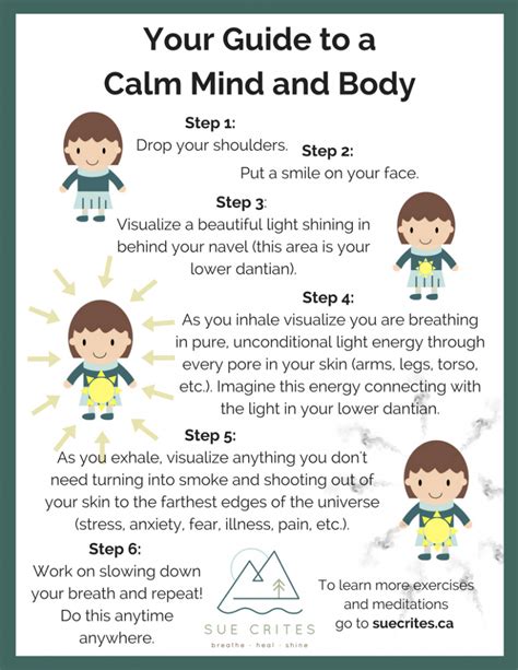 free guide to calm mind and body sue crites