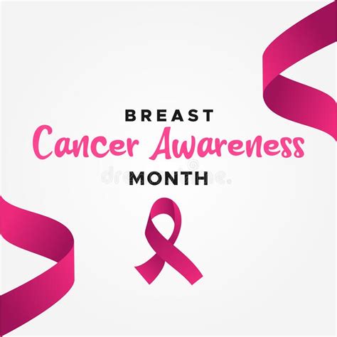 Breast Cancer Awareness Month Vector Design Illustration For Banner And