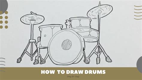 How To Draw Drums Easy Youtube