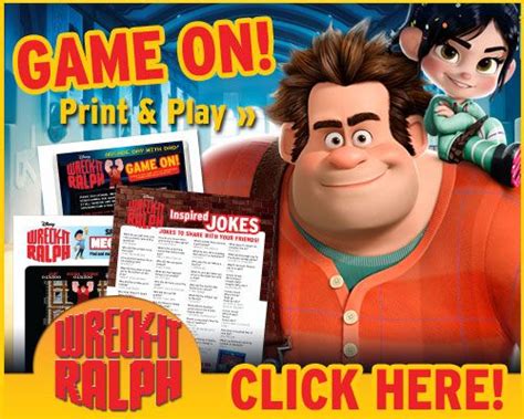 Free Printables Wreck It Ralph Arcade Fun Wreck It Ralph Activity
