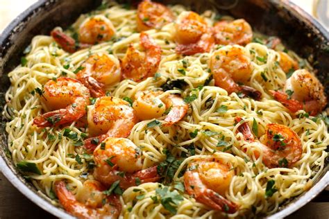 Shrimp Scampi With Pasta Recipe The Hungry Hutch