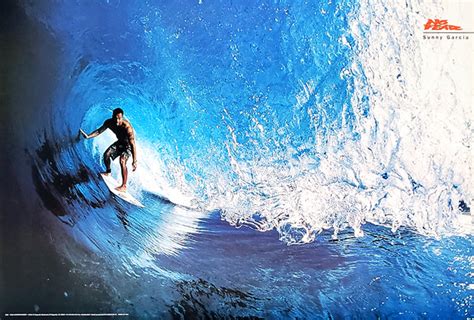 Surfing Inside The Pipeline Sunny Garcia Surf Action Poster No Fea