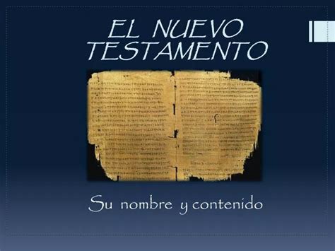 Ppt El Nuevo Testamento Powerpoint Presentation Free Download Id