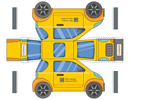 Aus papier lassen sich nicht nur einfache dekorationen und. Papierautos Ausschneiden - Auto Aus Papier Basteln Vorlage ...