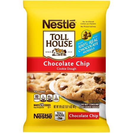 While it's a good cookie recipe, almost all of us have tried, and continue to try. Nestle TOLL HOUSE Chocolate Chip Cookie Dough 16.5 oz. Bar ...